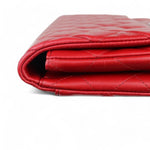 Load image into Gallery viewer, Chanel Clutch Jumbo with Chain Diamond Quilted Red Lambskin Silver-tone Hardware
