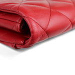 Load image into Gallery viewer, Chanel Clutch Jumbo with Chain Diamond Quilted Red Lambskin Silver-tone Hardware
