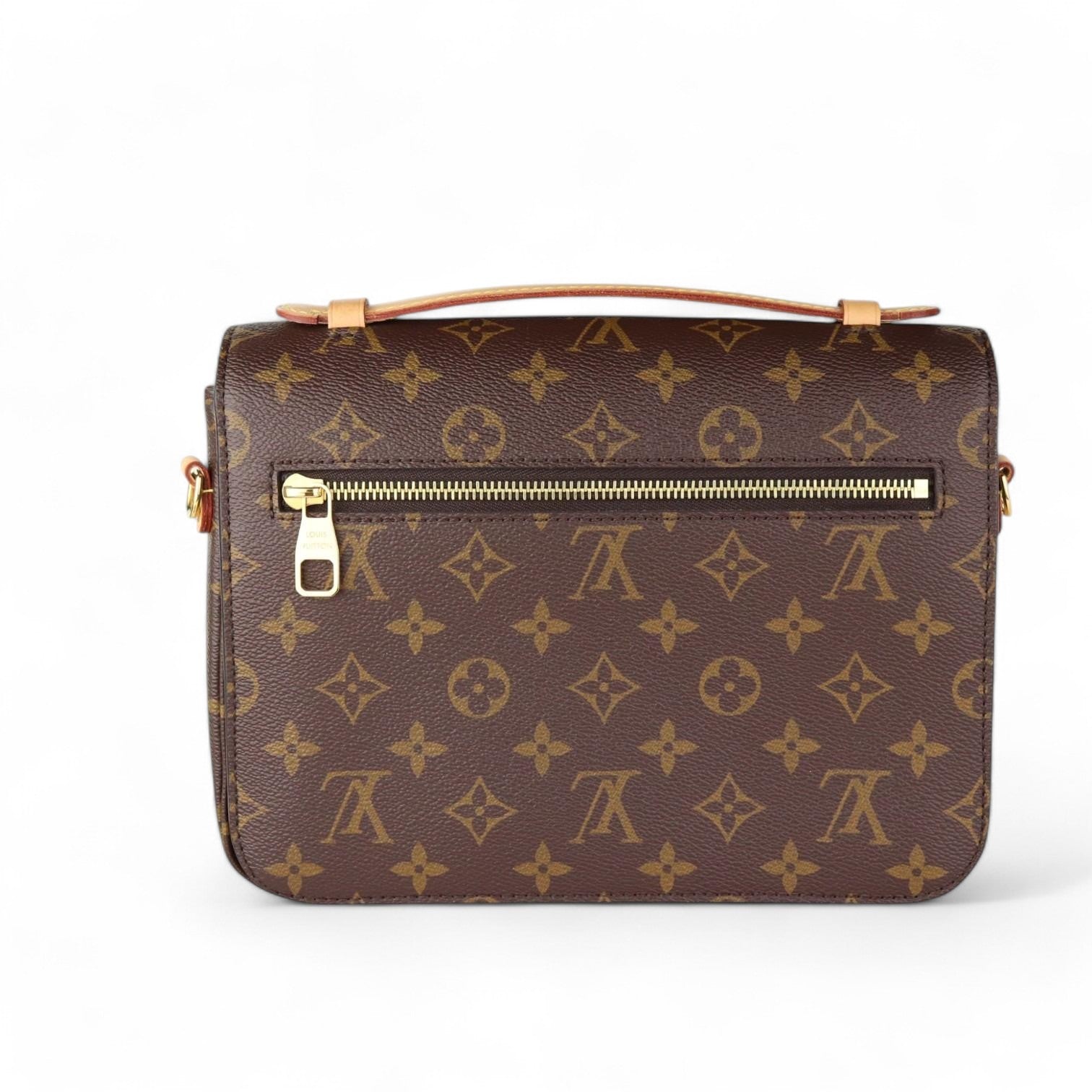 Louis Vuitton Pochette Metis Monogram Brown Gold Tone Hardware