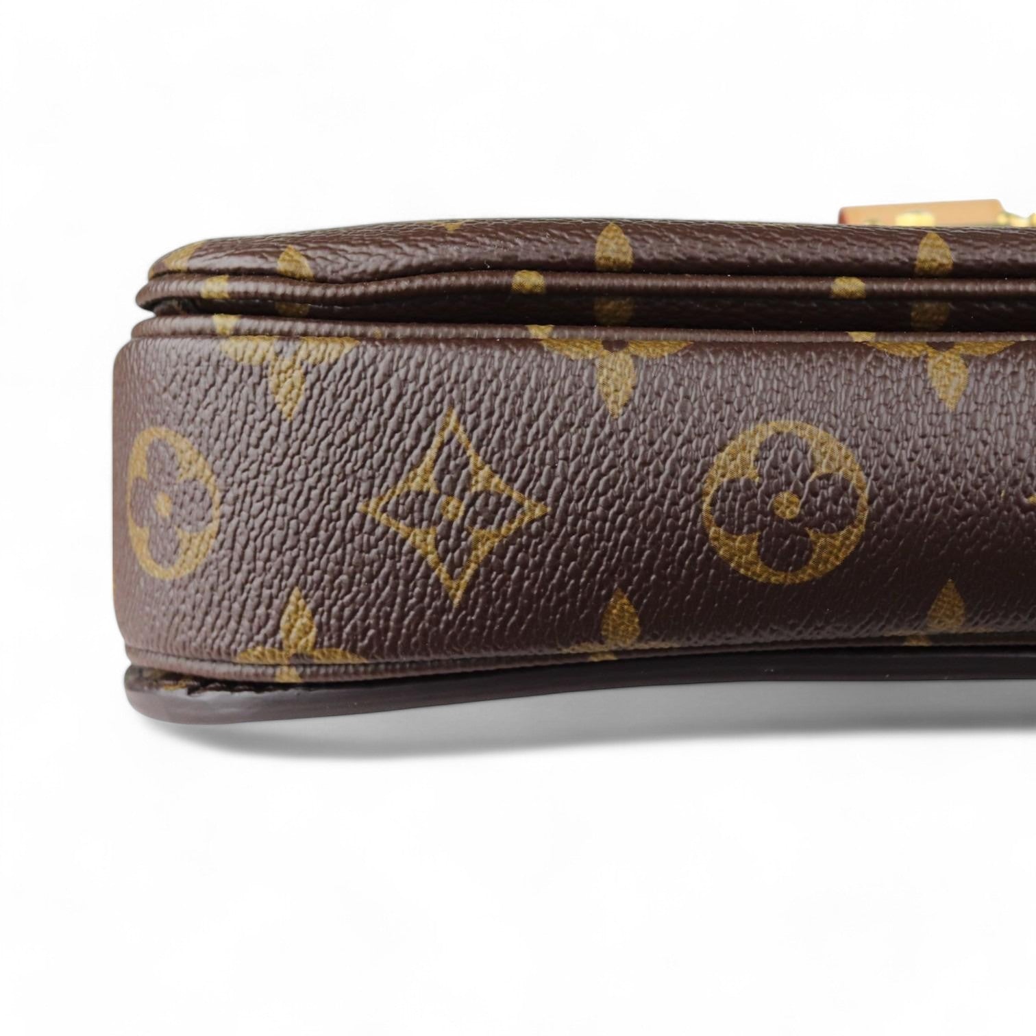 Louis Vuitton Pochette Metis Monogram Brown Gold Tone Hardware