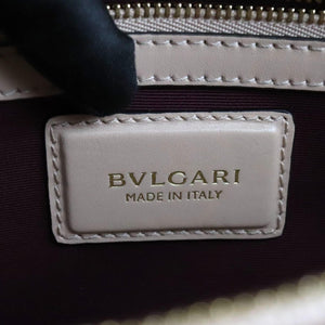 Bulgari Serpenti Forever White Agate Calfskin, Gold-tone Hardware