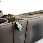 Load image into Gallery viewer, Bulgari Serpenti Forever Crossbody Calfskin White Agate GHW
