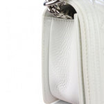 将图片加载到图库查看器，Chanel Leboy Old Medium White Diamond Quilted Calfskin, Enamel and Silver-tone Hardware
