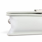 将图片加载到图库查看器，Chanel Leboy Old Medium White Diamond Quilted Calfskin, Enamel and Silver-tone Hardware
