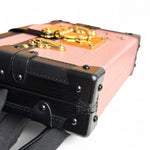 将图片加载到图库查看器，LV Petite Malle Pink Epi and Noir Leather, Gold-tone Hardware

