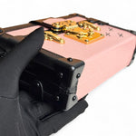 将图片加载到图库查看器，LV Petite Malle Pink Epi and Noir Leather, Gold-tone Hardware
