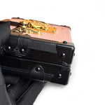 将图片加载到图库查看器，LV Petite Malle Pink Epi and Noir Leather, Gold-tone Hardware
