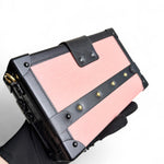 将图片加载到图库查看器，LV Petite Malle Pink Epi and Noir Leather, Gold-tone Hardware
