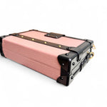 将图片加载到图库查看器，LV Petite Malle Pink Epi and Noir Leather, Gold-tone Hardware
