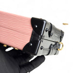 将图片加载到图库查看器，LV Petite Malle Pink Epi and Noir Leather, Gold-tone Hardware
