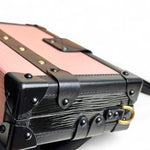 将图片加载到图库查看器，LV Petite Malle Pink Epi and Noir Leather, Gold-tone Hardware
