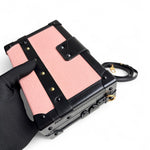 将图片加载到图库查看器，LV Petite Malle Pink Epi and Noir Leather, Gold-tone Hardware
