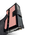 将图片加载到图库查看器，LV Petite Malle Pink Epi and Noir Leather, Gold-tone Hardware
