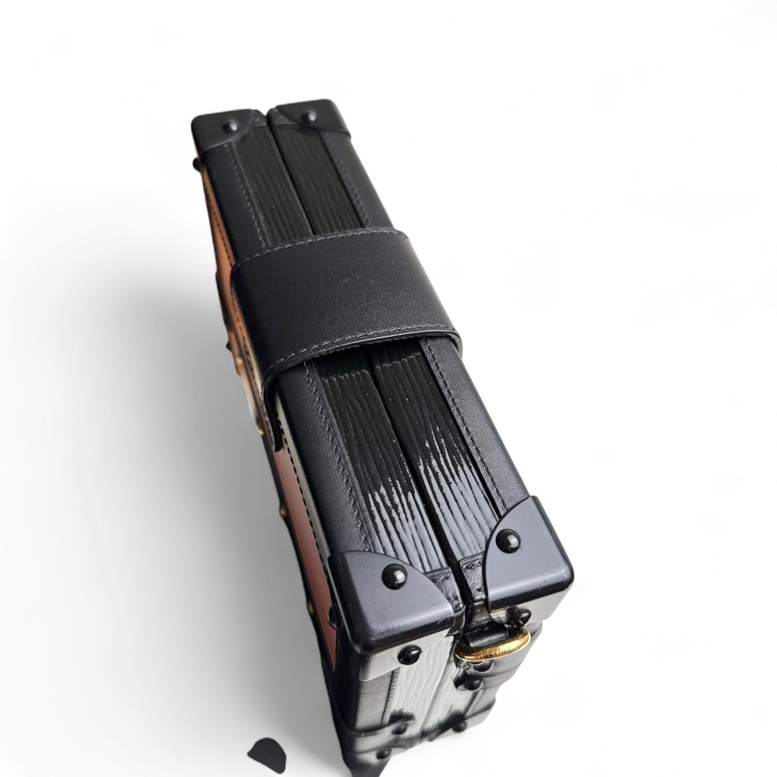 LV Petite Malle Pink Epi and Noir Leather, Gold-tone Hardware