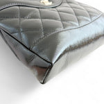 将图片加载到图库查看器，Chanel Nano 31 Shopper  Bag – Black Glazed Calfskin Light Gold-tone Hardware
