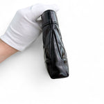 将图片加载到图库查看器，Chanel Nano 31 Shopper  Bag – Black Glazed Calfskin Light Gold-tone Hardware
