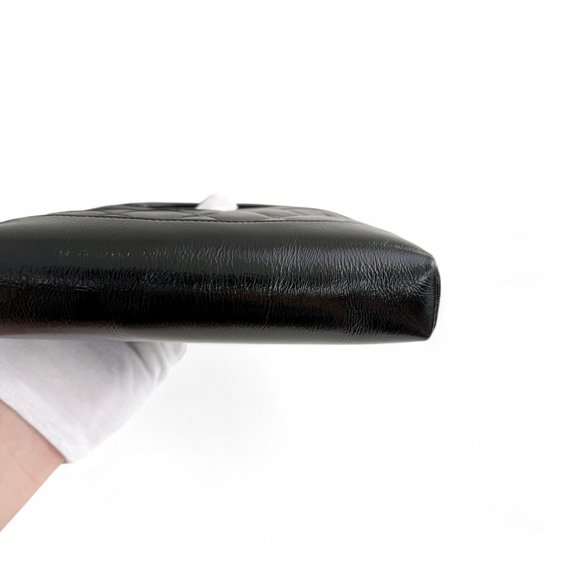 Chanel Nano 31 Shopper  Bag – Black Glazed Calfskin Light Gold-tone Hardware