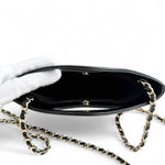 将图片加载到图库查看器，Chanel Nano 31 Shopper  Bag – Black Glazed Calfskin Light Gold-tone Hardware
