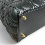 Charger l&#39;image dans la galerie, Christian Dior Lady Dior Medium Black Quilted Lambskin Gold-tone Hardware

