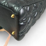 Charger l&#39;image dans la galerie, Christian Dior Lady Dior Medium Black Quilted Lambskin Gold-tone Hardware
