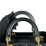 Charger l&#39;image dans la galerie, Christian Dior Lady Dior Medium Black Quilted Lambskin Gold-tone Hardware
