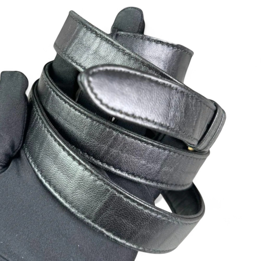 Christian Dior Lady Dior Medium Black Quilted Lambskin Gold-tone Hardware