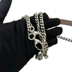 将图片加载到图库查看器，Christian Dior Lady Dior Mini Metallic Pink Python Silver-tone Hardware
