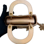 将图片加载到图库查看器，Christian Dior Lady Dior Mini Rose Gold Lambskin Gold-tone Hardware
