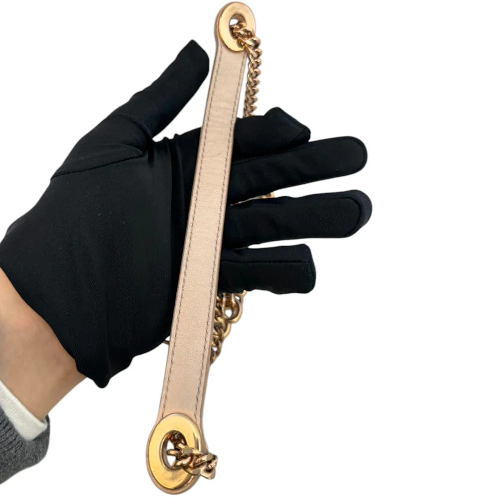 Christian Dior Lady Dior Mini Rose Gold Lambskin Gold-tone Hardware