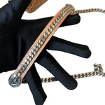 将图片加载到图库查看器，Christian Dior Lady Dior Mini – Metallic Copper Calfskin Cannage Dark Silver-tone Hardware
