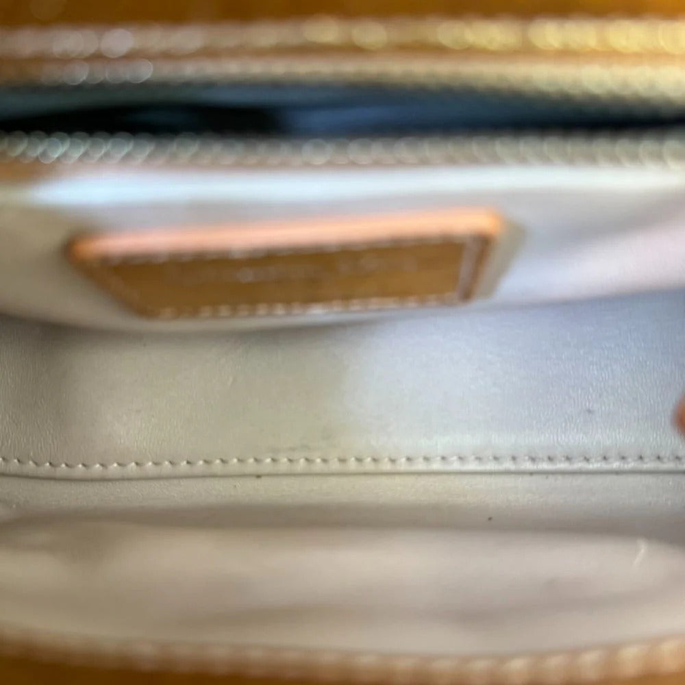 Christian Dior Lady Dior Mini – Metallic Copper Calfskin Cannage Dark Silver-tone Hardware