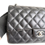 Load image into Gallery viewer, Chanel Timeless Classic Jumbo Black Lambskin Silver-tone Hardware
