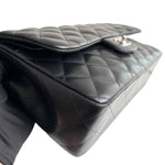Load image into Gallery viewer, Chanel Timeless Classic Jumbo Black Lambskin Silver-tone Hardware
