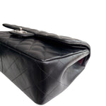 Load image into Gallery viewer, Chanel Timeless Classic Jumbo Black Lambskin Silver-tone Hardware

