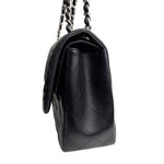 Load image into Gallery viewer, Chanel Timeless Classic Jumbo Black Lambskin Silver-tone Hardware
