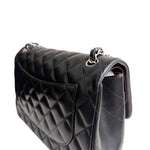 Load image into Gallery viewer, Chanel Timeless Classic Jumbo Black Lambskin Silver-tone Hardware
