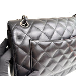 Load image into Gallery viewer, Chanel Timeless Classic Jumbo Black Lambskin Silver-tone Hardware
