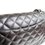 Load image into Gallery viewer, Chanel Timeless Classic Jumbo Black Lambskin Silver-tone Hardware
