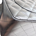 Load image into Gallery viewer, Chanel Timeless Classic Jumbo Black Lambskin Silver-tone Hardware
