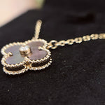 Load image into Gallery viewer, Van Cleef and Arpels VCA 1 Motif Vintage Alhambra Holiday Pendant - Diamond, Grey Mother of Pearl
