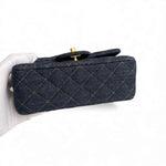 Load image into Gallery viewer, Chanel Classic Mini Dark Navy Blue Denim, Gold-tone Hardware
