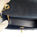 Load image into Gallery viewer, Chanel Classic Mini Dark Navy Blue Denim, Gold-tone Hardware

