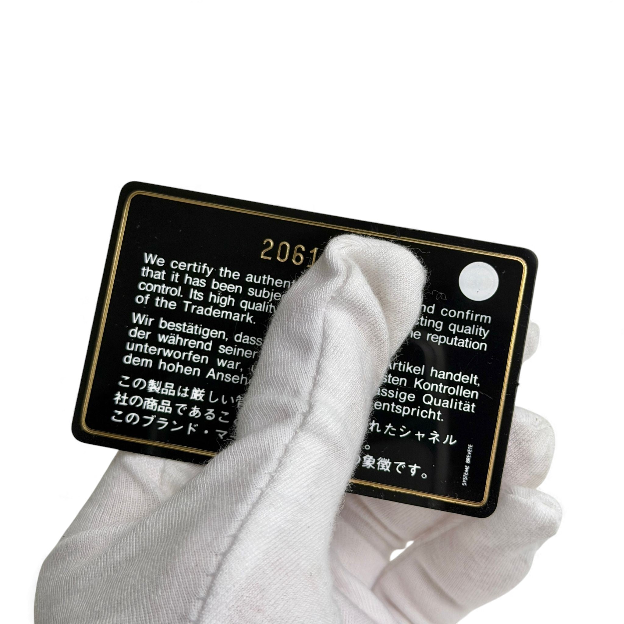 Chanel Classic Mini Black Caviar, Gold-tone Hardware