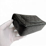 将图片加载到图库查看器，Chanel Classic Mini Black Caviar, Gold-tone Hardware
