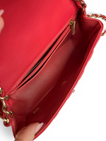 Load image into Gallery viewer, Chanel Classic Mini Rectangle Red-Pink Lambskin Gold-tone Hardware
