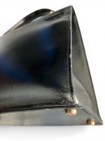 Load image into Gallery viewer, Hermès Vintage Kelly 28 Noir/Black Box Leather, 24kt-plated Gold Hardware
