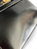 Load image into Gallery viewer, Hermès Vintage Kelly 28 Noir/Black Box Leather, 24kt-plated Gold Hardware
