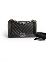 Charger l'image dans la galerie, Chanel Leboy Old Medium – Black Caviar, Ruthenium Hardware
