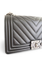 Charger l'image dans la galerie, Chanel Leboy Old Medium – Black Caviar, Ruthenium Hardware
