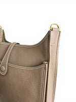 将图片加载到图库查看器，Hermès Evelyne III 29 / PM – Etoupe Veau Clemence Palladium Hardware
